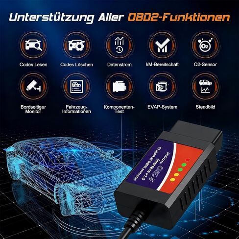 ELM327 USB Adapter OBD2 Scanner for Windows, ELMconfig FoCCCus Diagnostic Scan Tool with MS-Can/HS-Can Switch for Ford Lincoln Mazda Mercury Series Vehicles in Saudi Arabia