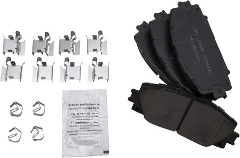 Front and Rear Brake Pad Set Ceramic Hardware Compatible with 2007-2018 Toyota Yaris in Saudi Arabia