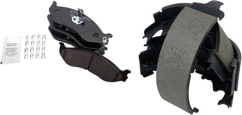 Front and Rear Brake Pads Ceramic Hardware Compatible with 1990-2001 Jeep Cherokee 1990-1992 Comanche 1990 Wagoneer 1990-2000 Wrangler in Saudi Arabia