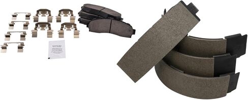 Front and Rear Brake Pads Ceramic Hardware Compatible with 2003-2009 Ford Ranger 2003-2009 Mazda B2300 2003-2007 B3000 2003-2009 B4000 in Saudi Arabia