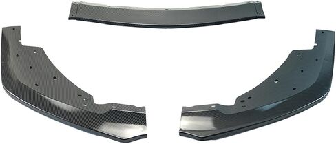 3Pcs Front Bumper Lip Splitter Compatible with for Ford Mustang GT500 MP Style 2015-2022 Front Lower Lip Trim Protection Splitters Spoiler (Carbon Fiber Print) in Saudi Arabia