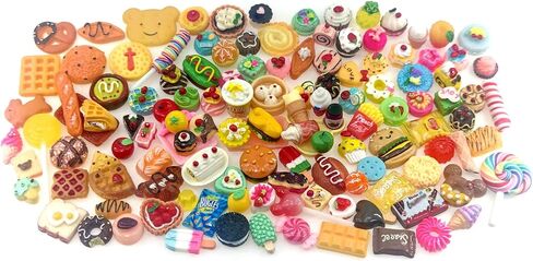 زجاجات الطعام والشراب المصغرة، لعبة التظاهر، لعبة المطبخ، ألعاب الحفلات (20 قطعة من الأطعمة العشوائية) in Kuwait