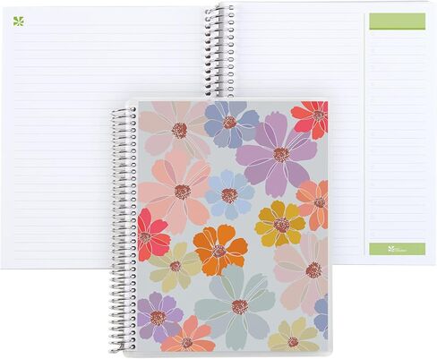 Erin Condren 8.5" X 11" Spiral Bound Lined Notebook - Colorful Cosmos, 160 Lined Page Note Taking & Writing Notebook, 80 Lb, Thick Mohawk Paper, Stickers Included in Saudi Arabia