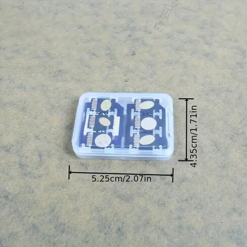 Micro SD Card Storage Case Clear Plastic Compact Protective Holder For SD SDHC TF Cards Camera Phone Drone Travel Photography, 2PCS in Saudi Arabia