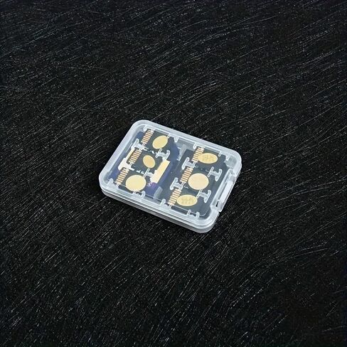 Micro SD Card Storage Case Clear Plastic Compact Protective Holder For SD SDHC TF Cards Camera Phone Drone Travel Photography, 2PCS in Saudi Arabia
