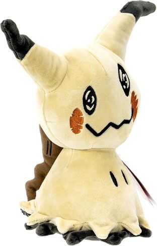 بوكيمون بلش 20 سم ميميكيو - أصفر/بني - لعبة بوكيمون الرسمية المحشوة القابلة للتجميع للأطفال بعمر سنتين فما فوق in Kuwait