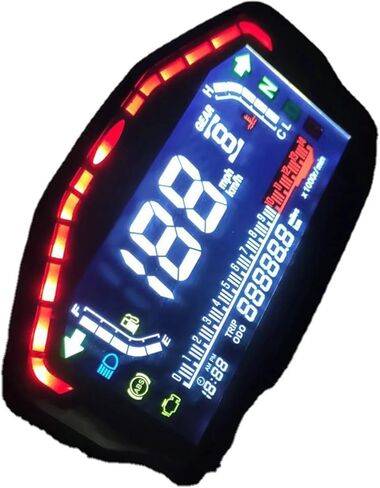Motorcycle Speedometer Gauge Universal Motorcycle LED Tachometer Digital Odometer Backlight for 1 2 4 Cylinders Odometer Tachometer Tachometer Gauge in Saudi Arabia