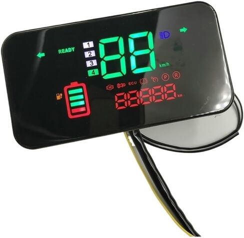 motorcycle mileometer Motorcycle Instrument Tachometer Letter Monitor LeD Display 48v 60v 72v DasHboArD TRICYCLE Modification PART in Saudi Arabia