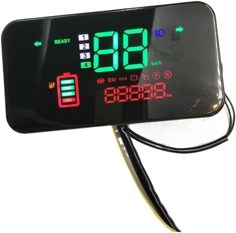 motorcycle mileometer Motorcycle Instrument Tachometer Letter Monitor LeD Display 48v 60v 72v DasHboArD TRICYCLE Modification PART in Saudi Arabia