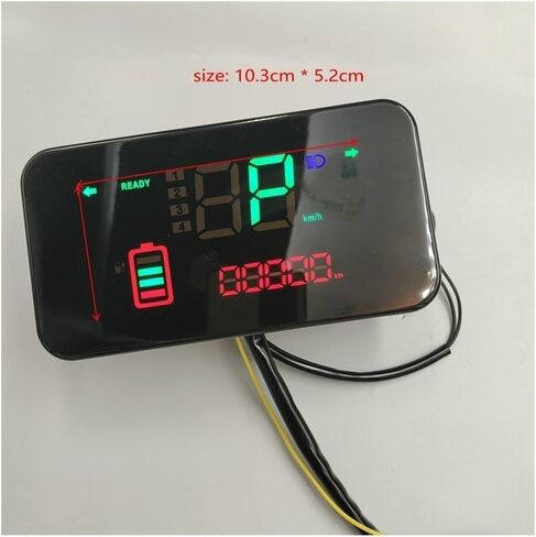 motorcycle mileometer Motorcycle Instrument Tachometer Letter Monitor LeD Display 48v 60v 72v DasHboArD TRICYCLE Modification PART in Saudi Arabia