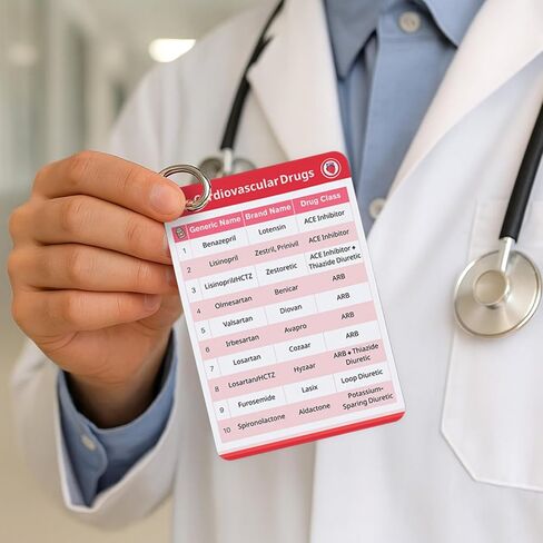 Top 300 Drugs Quick Reference Flash Cards 2025 - Expanded Pharmacology Guide for Nursing Students, Pharmacy & Nurses - Color-Coded Drug Cards in Saudi Arabia