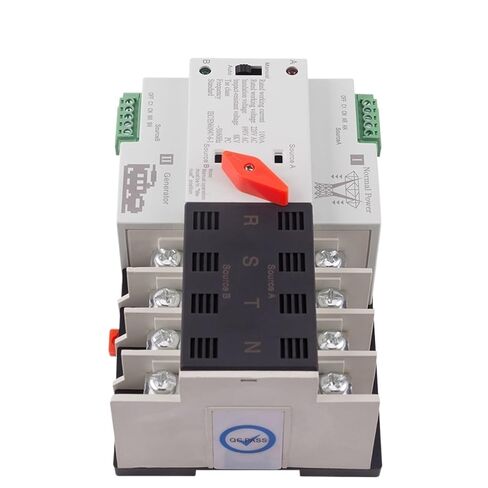 W2R 4P 63A 100A ATS 220V Power Automatic Transfer Switch Electrical Selector Switches Circuit Breakers Generator Part in Saudi Arabia
