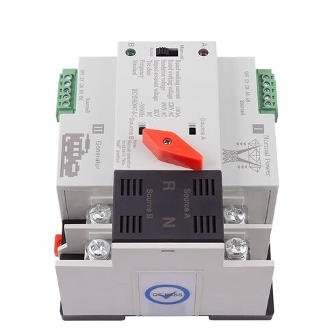 W2R 2P 100A 220V ATS Power Automatic Transfer Switch Electrical Selector Switches Circuit Breakers Generator Part in Saudi Arabia