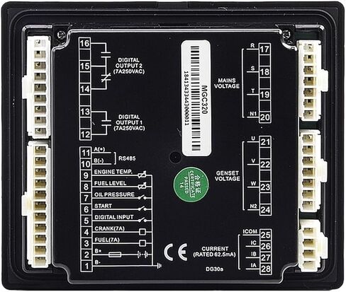MGC310 MGC320 AMF Auto Start Controller Single Unit Small Power Generator Control Module LCD Display Genset Spare Parts(MGC310) in Saudi Arabia