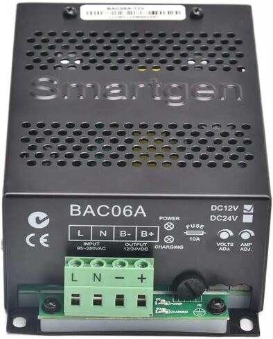 BAC06A 12V 24V Diesel Generator Set Battery Intelligent Charger Switching Power Supply Automatic Battery Float(BAC06A 24V Original) in Saudi Arabia
