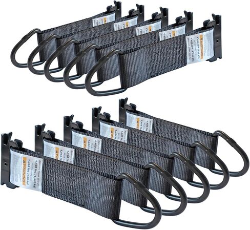 4 Pack Extra Heavy Duty E-Track O-Rings & 4 Pack 2" x 6" Rope Tie-Off Tie Down Anchors, Black Steel E Track Accessories, Secure Cargo in Trucks, Trailers, Flatbeds, Motorcycle, ATV in Saudi Arabia
