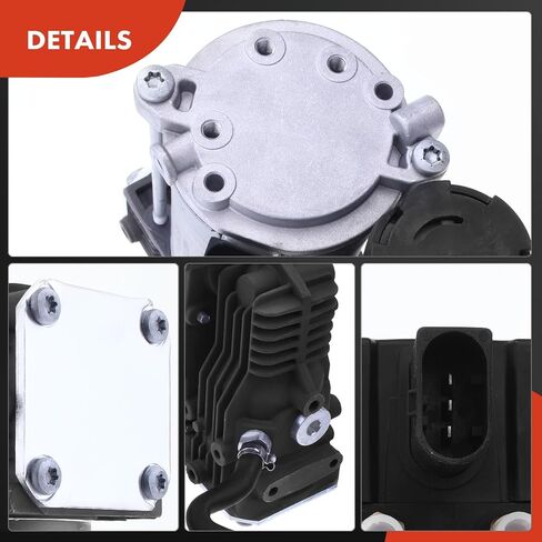 A-Premium Air Suspension Compressor Compatible with BMW E70 E71 Series X5 2007-2013, X6 2008-2014, with Solenoid, Replace# 37206859714, 37206799419 in Saudi Arabia