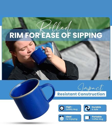 Classic Enamel Coffee Percolator (Black, 12 Cup) — The Original Camping Coffee Maker — Essential for the Campsite Brewmaster – Camping Coffee Percolator in Kuwait