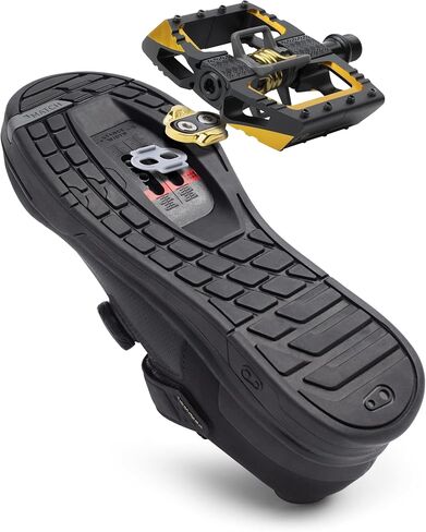 Crankbrothers Mallet DH Mountain Bike Pedals - Silver Edition - MTB DH Downhill Optimized Platform - Clip-in System Pair of Bicycle Bicycle Mountain Bike Pedals (Cleats Included) in Kuwait