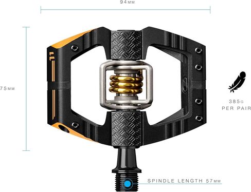 دواسات الدراجة الجبلية Crankbrothers Mallet DH - الإصدار الفضي - منصة MTB DH Downhill المُحسّنة - زوج نظام مشبك من دواسات الدراجة الجبلية (تشمل المرابط) in Kuwait
