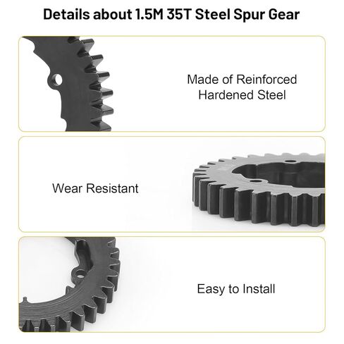 35T 1.5 Mod Spur Gear، Daitoku RC Car Gear الرئيسي لـ Traxxas 1/5 X-Maxx 6S 8S 1/6 XRT in Saudi Arabia