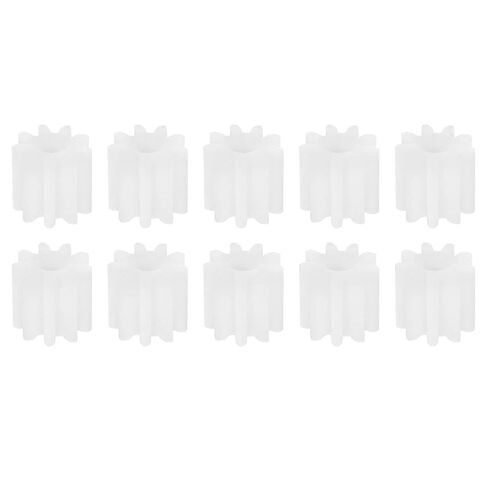 10-Pack 9-Tooth 0.5 Mod Plastic Motor Gears for RC Cars, Robotics & DIY Models – High-Precision Mini Gear Set for N20/DC Motors, Four-Wheel Drive & STEM Projects in Saudi Arabia