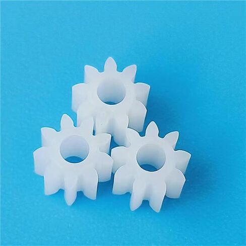10-Pack 9-Tooth 0.5 Mod Plastic Motor Gears for RC Cars, Robotics & DIY Models – High-Precision Mini Gear Set for N20/DC Motors, Four-Wheel Drive & STEM Projects in Saudi Arabia