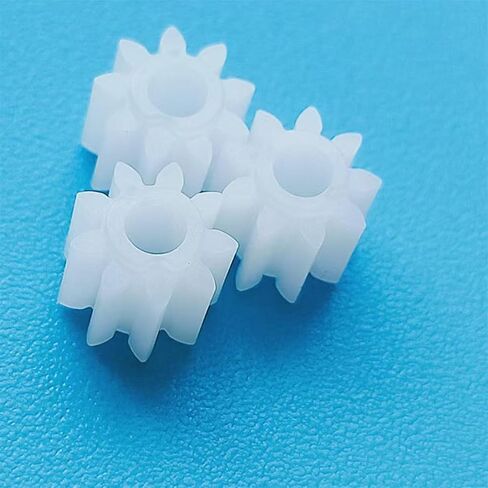 10-Pack 9-Tooth 0.5 Mod Plastic Motor Gears for RC Cars, Robotics & DIY Models – High-Precision Mini Gear Set for N20/DC Motors, Four-Wheel Drive & STEM Projects in Saudi Arabia