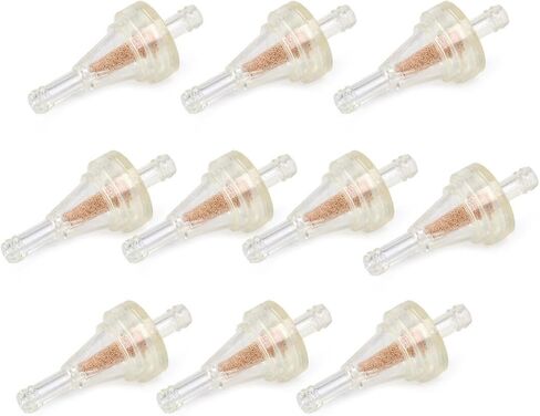 10x 1/4" Inline Gas Fuel Filter Fits Off-Road Bike ATV UTV Snowmobile - in Saudi Arabia