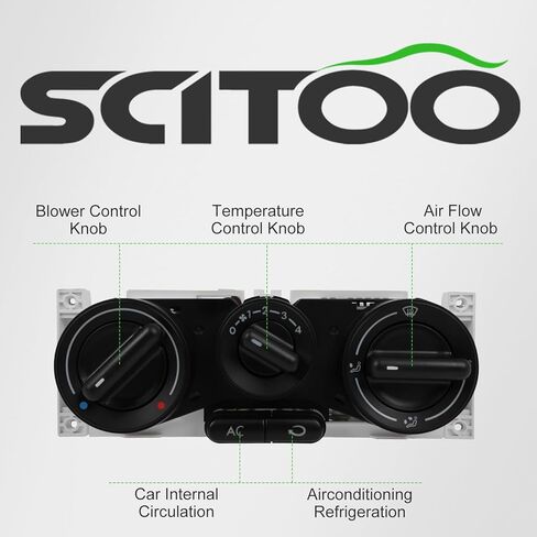 SCITOO وحدة التحكم في المناخ لوحة التحكم في سخان التيار المتردد لفولكس واجن جولف 1998-2006، لفولكس واجن جولف سيتي 2007-2010، لفولكس واجن لوبو 2005-2006، لفولكس واجن باسات 1997-2005 in Saudi Arabia