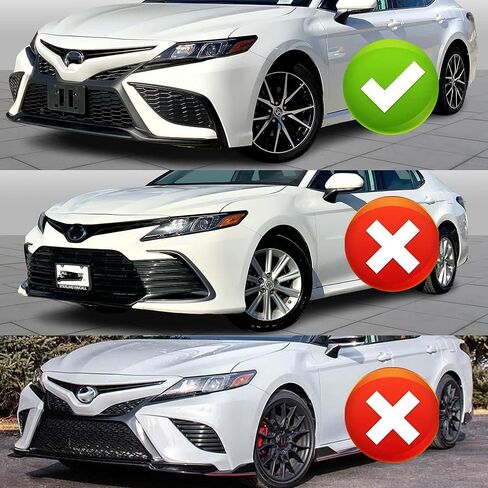 Front Bumper Lip Splitter Spoiler Fit for Toyota Camry SE XSE 2021 2022 2023 2024 Sedan,3pcs Kit Accessories Air Chin Body Protector (Glossy Black) in Saudi Arabia