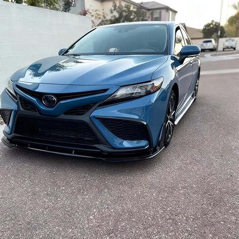 Front Bumper Lip Splitter Spoiler Fit for Toyota Camry SE XSE 2021 2022 2023 2024 Sedan,3pcs Kit Accessories Air Chin Body Protector (Glossy Black) in Saudi Arabia