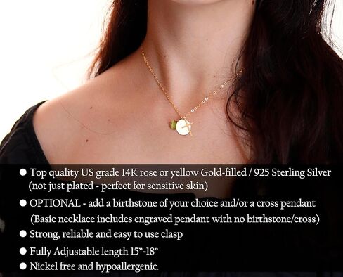 هدية التعاطف مع فقدان الابن، هدايا الفجيعة، قلادة من اللؤلؤ مع رسالة ذات مغزى، قلادة من اللؤلؤ للنساء in Kuwait