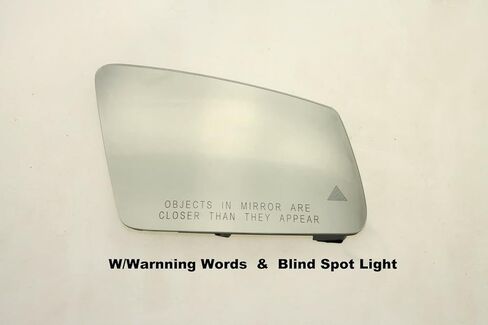 NEW Side Mirror Glass FOR Mercedes GLA180 GLA200 GLA250 Passenger side 2014-2017 With Heated Blind Spot Light Warning Words, clear, GLA 2014-2017, 9.84x7.87x1.18 inches in Saudi Arabia