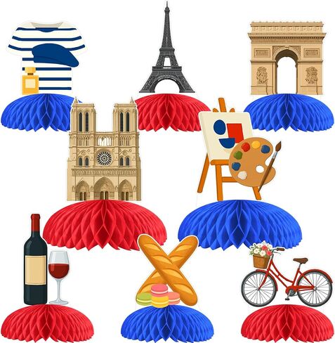 8 Pcs British UK Honeycomb Centerpieces Decorations, London Table Toppers Decor, England 3D Table Signs for National Day Baby Shower Birthday Party Supplies in Saudi Arabia