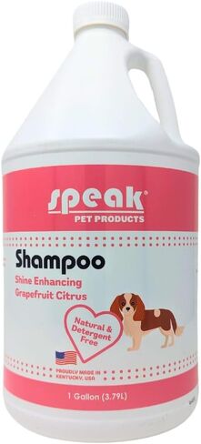 Natural Dog Shampoo with Pump, Soothing Cherry Almond Oatmeal, 1 Gallon in Saudi Arabia