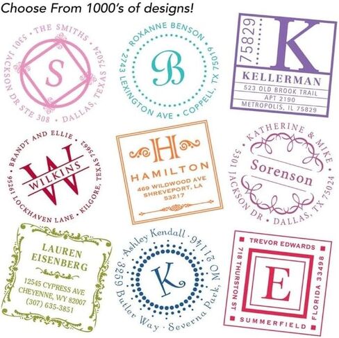 Three Designing Women Custom Designer Self-Inking Stamp (Custom Gift Set) in Saudi Arabia