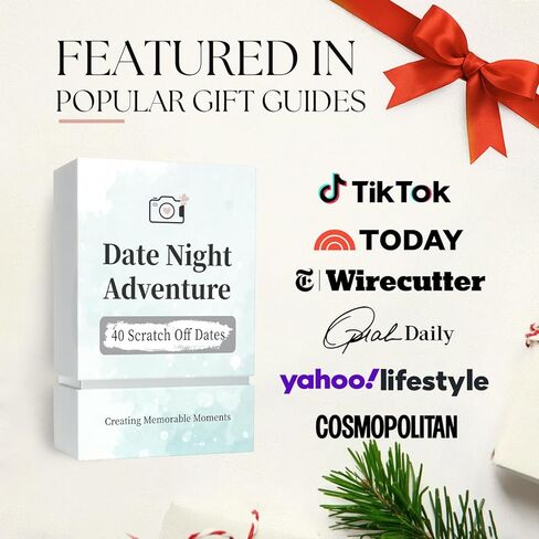 40 Date Ideas for Couples Date Night - Unique Scratch Off Date Night Card Games, Gifts for Boyfriend - Romantic Newlywed and Wedding Anniversary Couples Gifts for Him, Husband or Wife in Kuwait