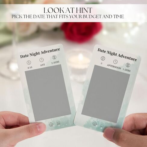 40 Date Ideas for Couples Date Night - Unique Scratch Off Date Night Card Games, Gifts for Boyfriend - Romantic Newlywed and Wedding Anniversary Couples Gifts for Him, Husband or Wife in Kuwait
