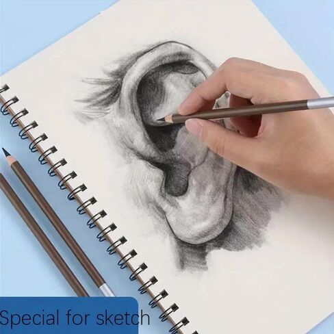 Wirebound Notebooks – Premium Black Sketchbooks (21x14.8x1cm), Ideal for Artistic Creations with 30 Pages, A5 Size in Saudi Arabia