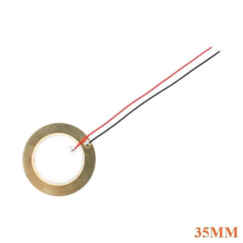 10pcs Piezoelectric Piezo Ceramic Wafer Plate Sounder Sensor Dia 12MM/15MM/18MM/20MM/27MM/35MM/50MM for Buzzer Loudspeaker Wire(10pcs 18MM) in Saudi Arabia