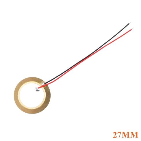 10pcs Piezoelectric Piezo Ceramic Wafer Plate Sounder Sensor Dia 12MM/15MM/18MM/20MM/27MM/35MM/50MM for Buzzer Loudspeaker Wire(10pcs 18MM) in Saudi Arabia