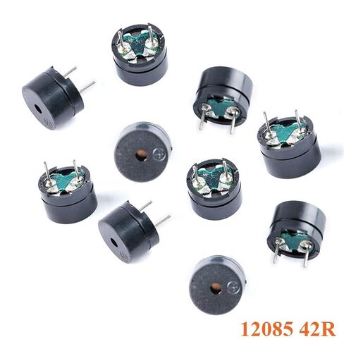 10PCS Passive Buzzer AC 12MMx8.5MM 12085 42R Resistance 3V 5V 9V 12V in Common Use Mini Piezo Buzzers DIY Electronic in Saudi Arabia