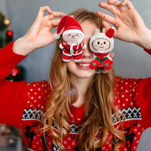 2 Set Christmas Clothes for 17 cm Doll Christmas Costume Outfit Set Fits 6.7 Inch Accessories for Winter(Santa Claus) in Saudi Arabia