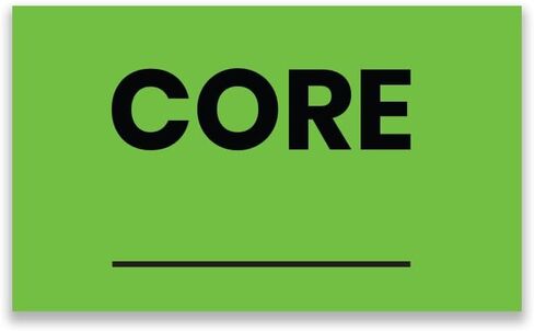 StickerJet Core Return – OSHA Receiving Labels – 3"x5" Rectangle Labels – 500 Qty/Roll – Paper, Easy Peel and Stick, Strong Adhesive, No Residue, Made in USA in Kuwait