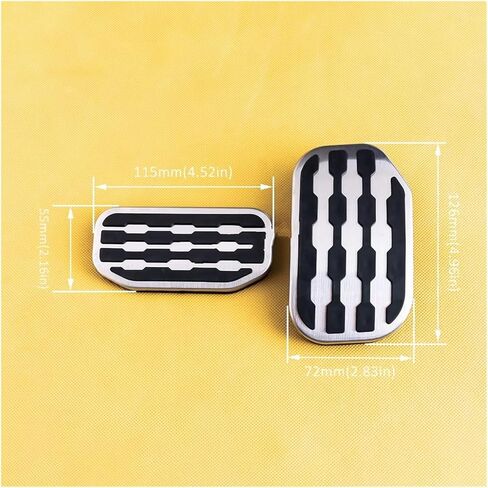 Car Pedal fits for F150 for Expedition for Navigator Accessories 2021-2025 Non Slip Stainless Steel Foot Gas Brake Pedal Pad Cover in Saudi Arabia