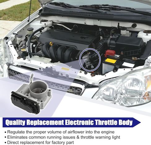 X AUTOHAUX 22030-0D031 22030-22041 مجموعة جسم الخانق الإلكترونية للسيارة لتويوتا ماتريكس كورولا 2005-2008 لبونتياك فيبي 2005-2008 in Saudi Arabia