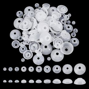 PH PandaHall 140 قطعة 10 مقاسات غسالات لعيون السلامة، غسالات بلاستيكية Amigurumi عيون الظهر غسالات مصممة لعيون الكروشيه 10 ~ 38 مم غسالات آمنة للحيوانات المحشوة مصنوعات الكروشيه in Saudi Arabia