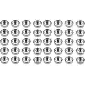 Uonlytech 20Pcs Tea Light Tins Cups Metal Tea Light Case Containers Empty Scented Candle Cup DIY Tealight Candle Holders for Christmas Wedding Table Decoration in Kuwait