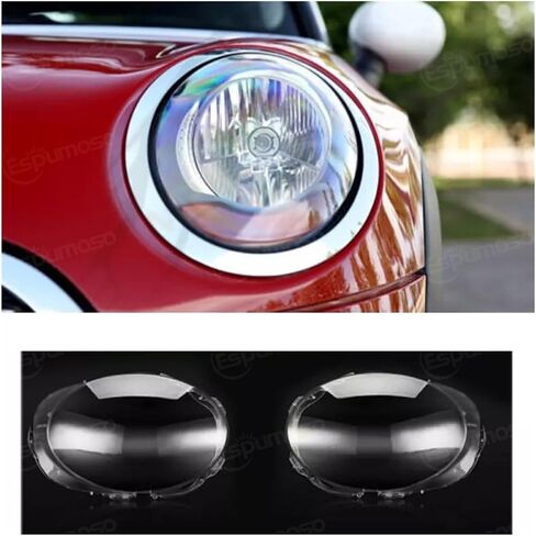 Car Headlight Lens Cover Transparent Mask Clear Headlamp Lamp Fit For Mini F55 F56 F57 2014-2018(1pcs for left light) in Saudi Arabia